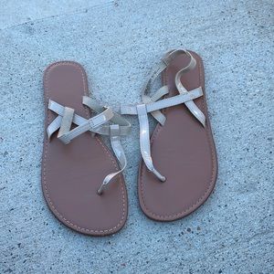 Nude Sandals Sz 9